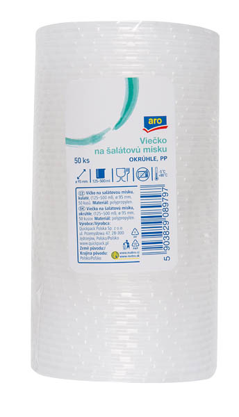 aro Viečka na misky (125-500 ml) 50 ks