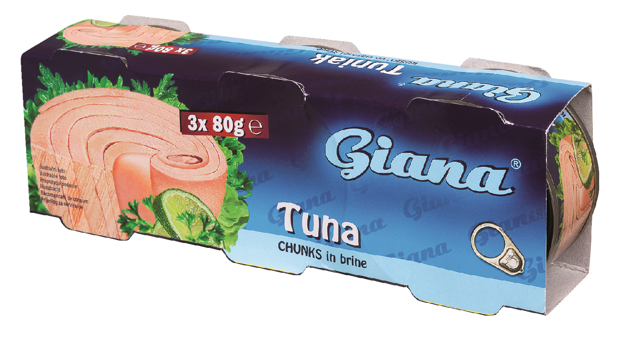 Giana Tuniak kúsky vo vlastnej šťave 3x80 g