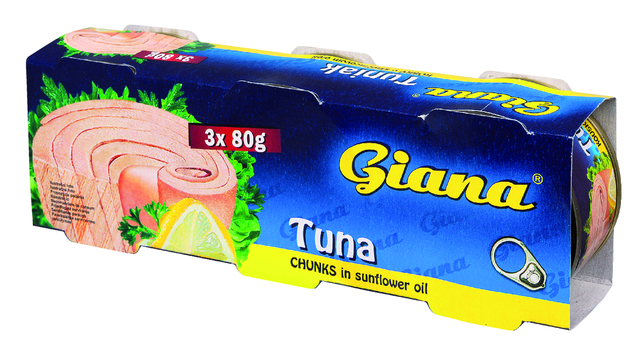 Giana Tuniak kúsky v oleji 3 x 80 g