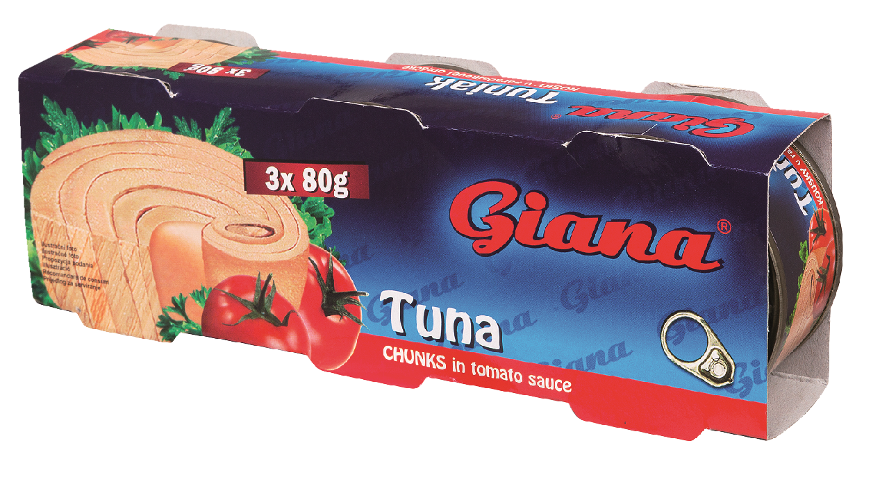 Giana Tuniak kúsky v paradajkovej omáčke 3 x 80 g