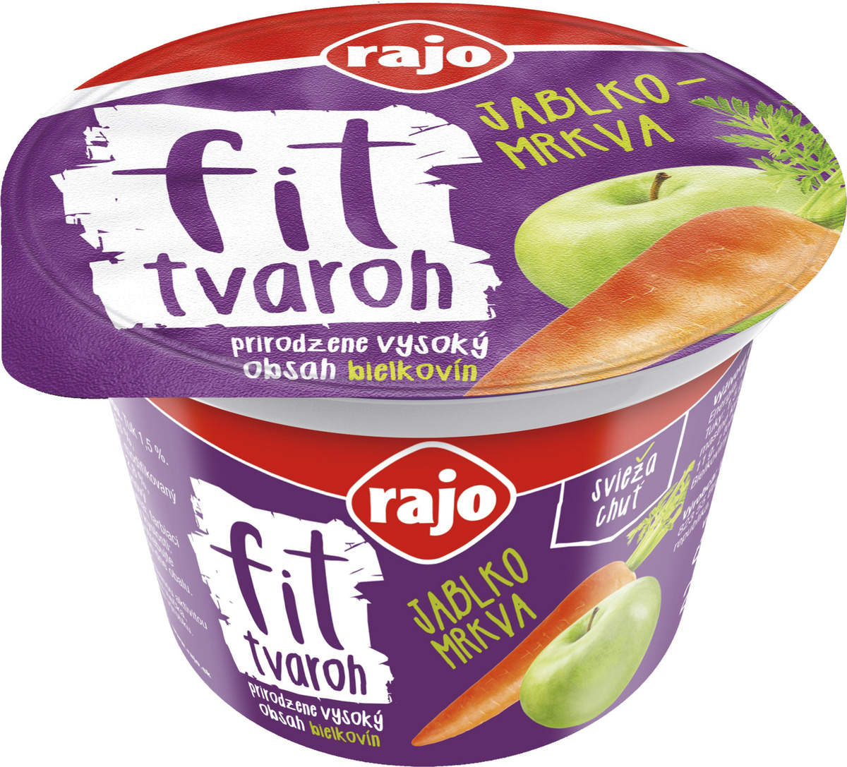 rajo Fit tvaroh jablko a mrkva chlad. 200 g