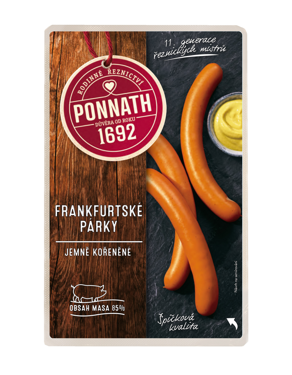 PONNATH Frankfurtské párky chlad. 200 g