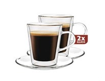 MAXXO Šálka sklenená Coffe 235 ml 2 ks