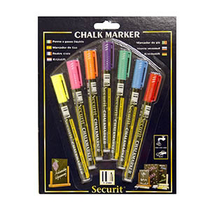 Securit Popisovač mix farieb veľ.1-2mm 7ks