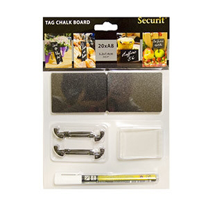 Securit Sada popisovacích tabuliek A8 20ks + popisovač