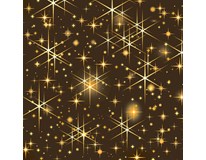 Duni servítky papierové Glittering Stars 3-vrstvové 33cm 1x20 ks