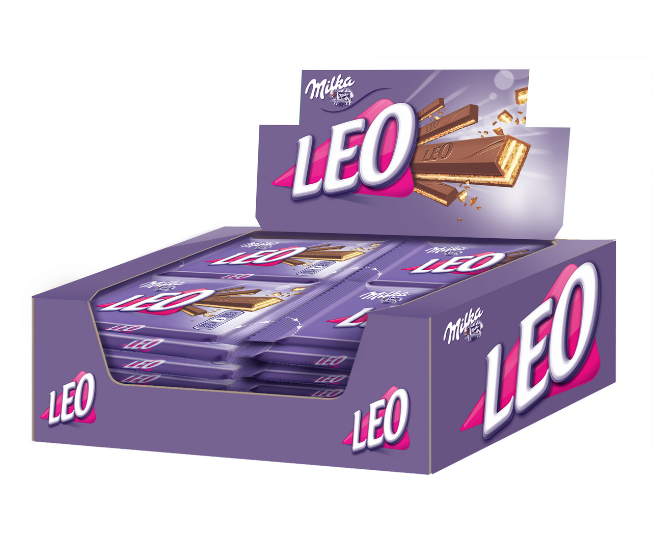 Milka LEO tyčinka v mliečnej čokoláde 32 x 33 g