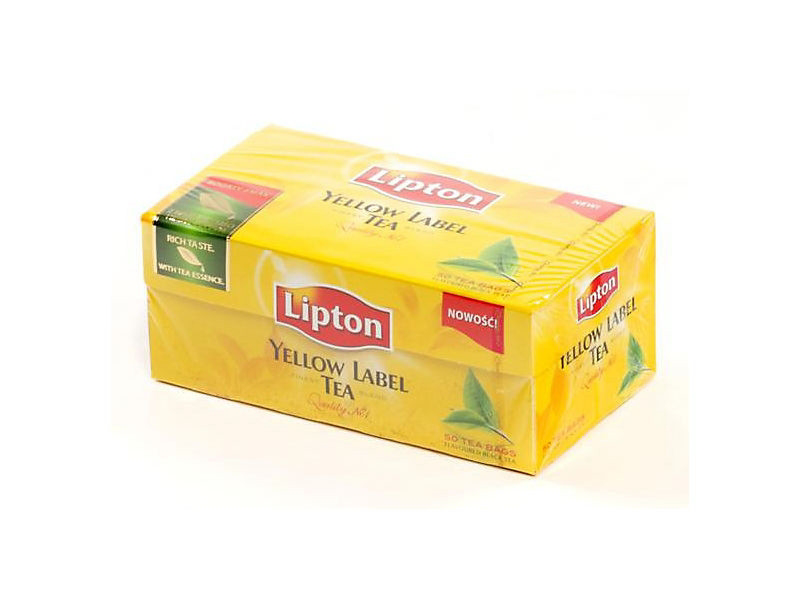 Lipton Yellow label čierny čaj 50 x 2 g