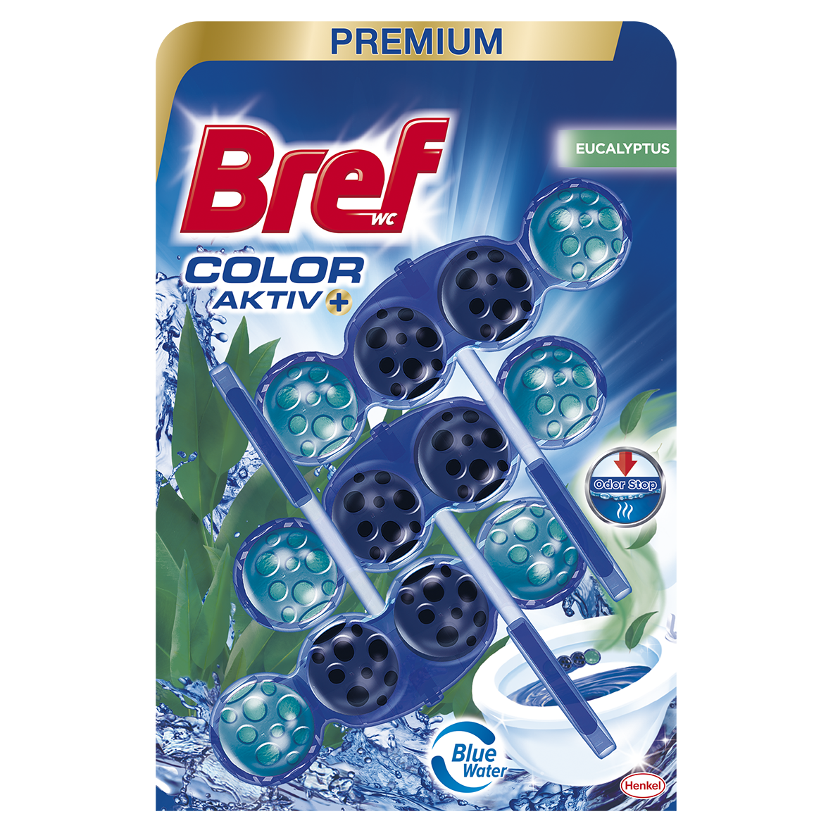 Bref Color Aktiv eucalyptus 3x50g