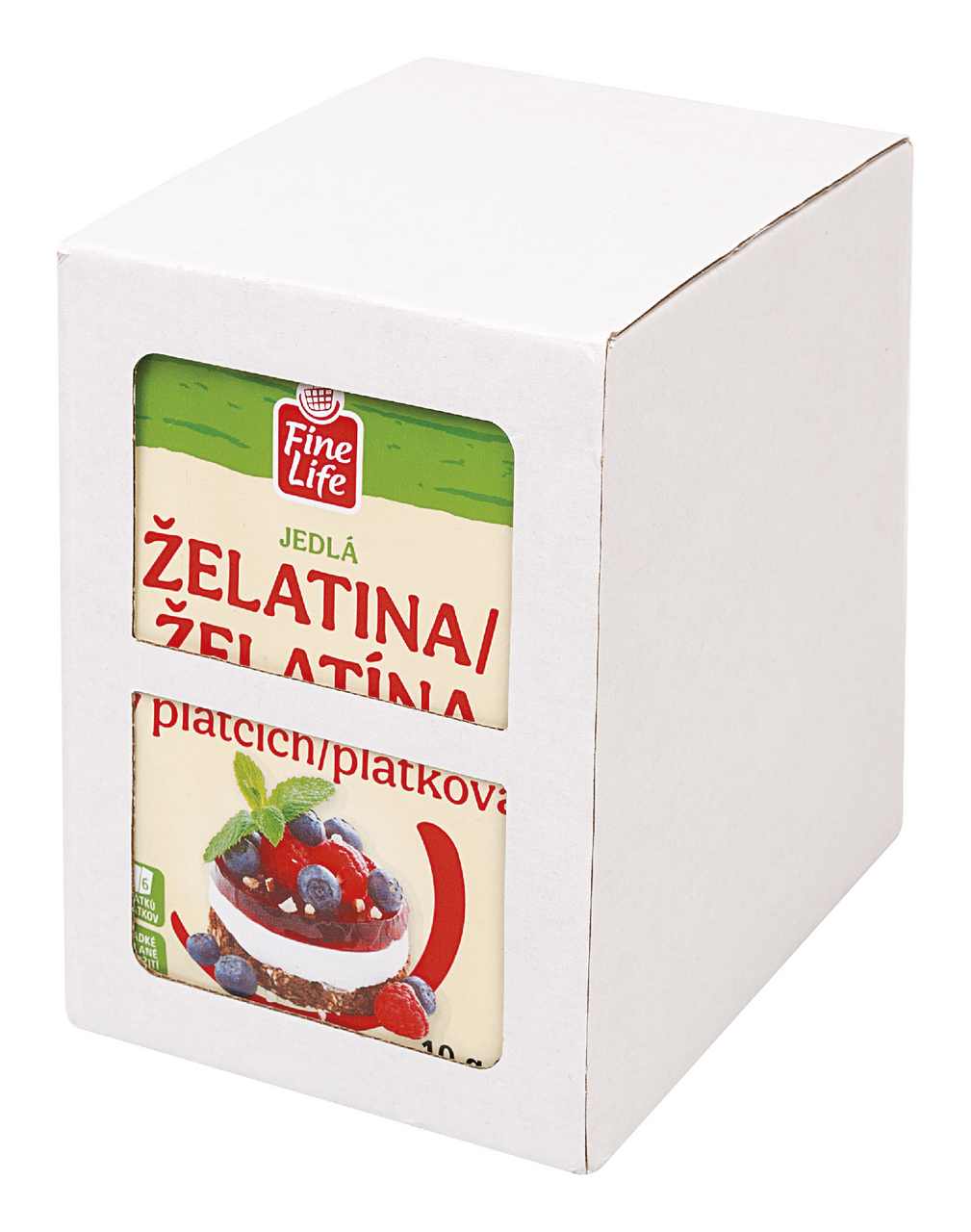 Fine Life Želatína plátky 25 x 10 g