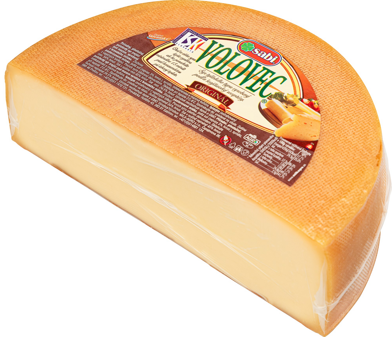 sabi Volovec prírodný zrejúci syr chlad. váž. cca 2 kg