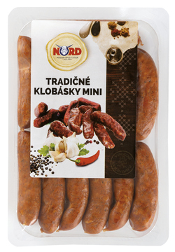 NORD SVIT Tradičné klobásky mini ochr.atmosféra chlad. 250 g