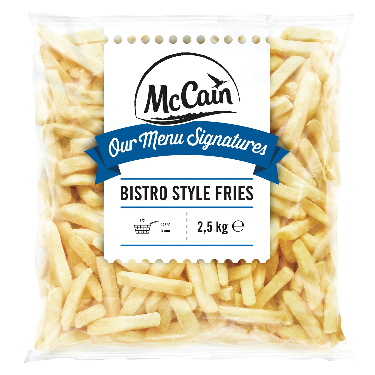McCain Bistro Style Fries hranolky mraz. 2,5 kg