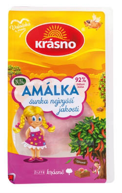 KRÁSNO Amálka šunka najvyššej kvality krájaná chlad. 100 g
