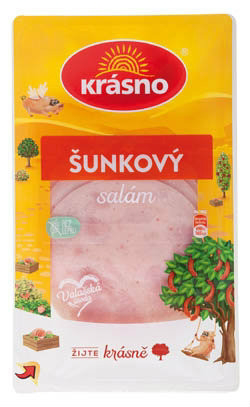 KRÁSNO Šunková saláma krájaná chlad. 100 g