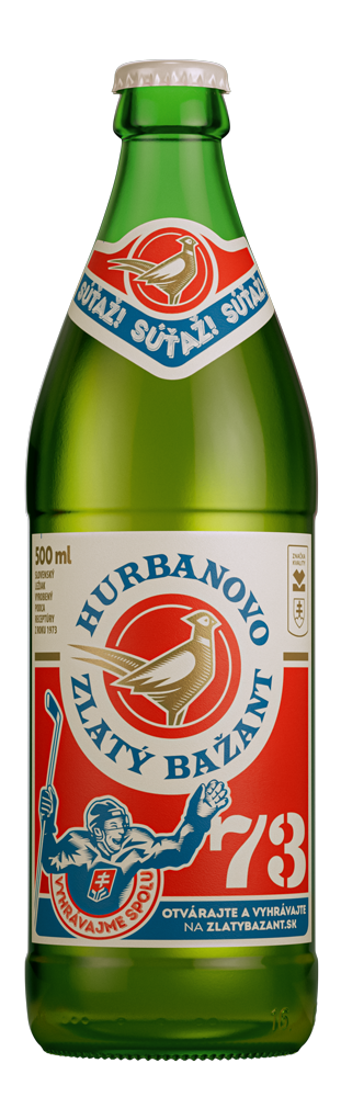 Zlatý Bažant pivo 73´ 4,5 % 20 x 500 ml SKLO
