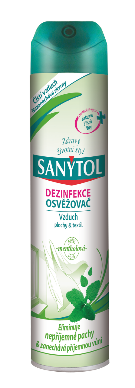 SANYTOL Osviežovač vzduchu-mentol 300 ml