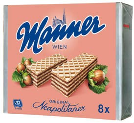 Manner Napolitanky 8x75g 1x600 G Plnene Oblatky Susienky Oblatky Cukrovinky Slane Snacky Trvanlive