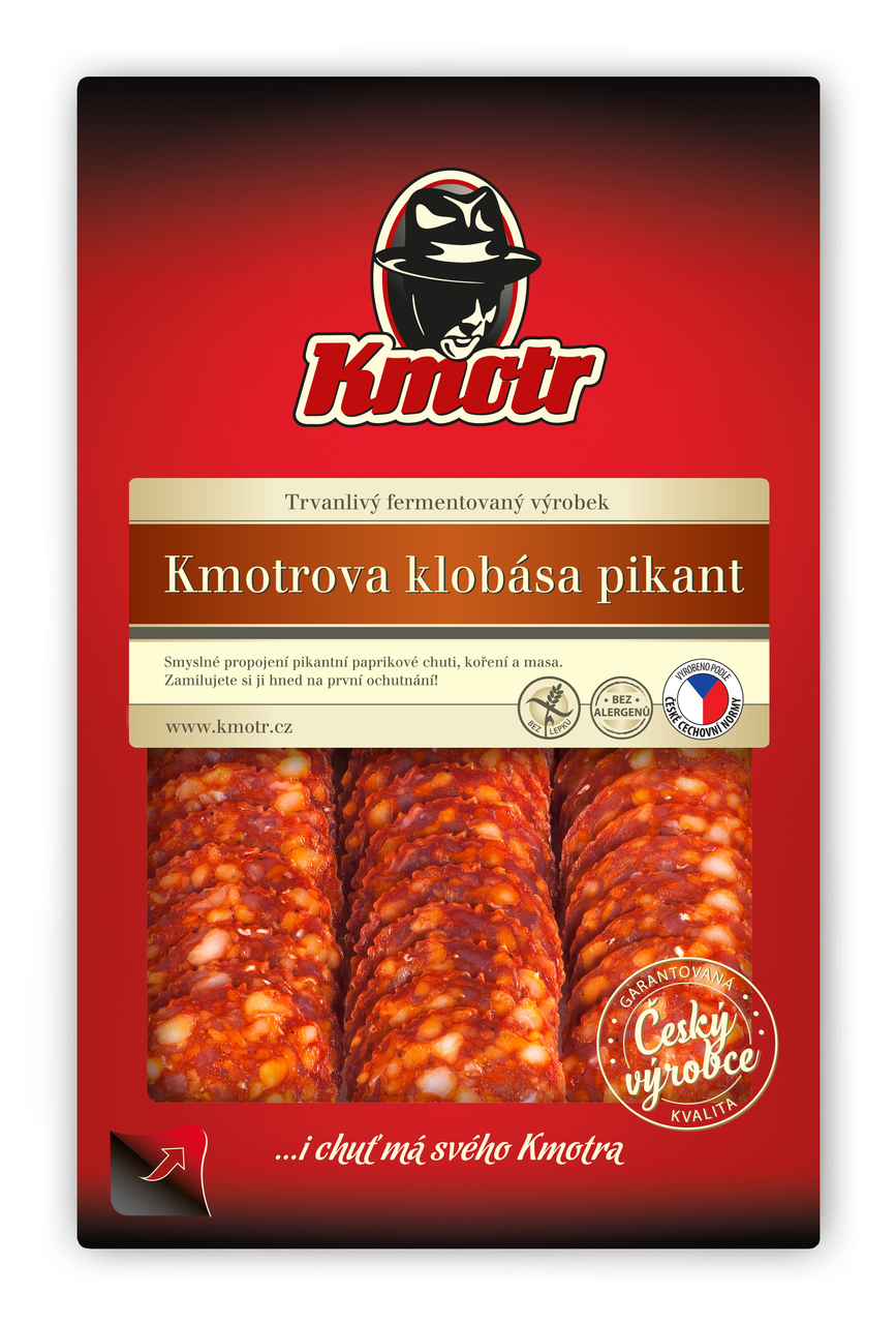 Kmotr Kmotrova Klobása pikant chlad. 75 g