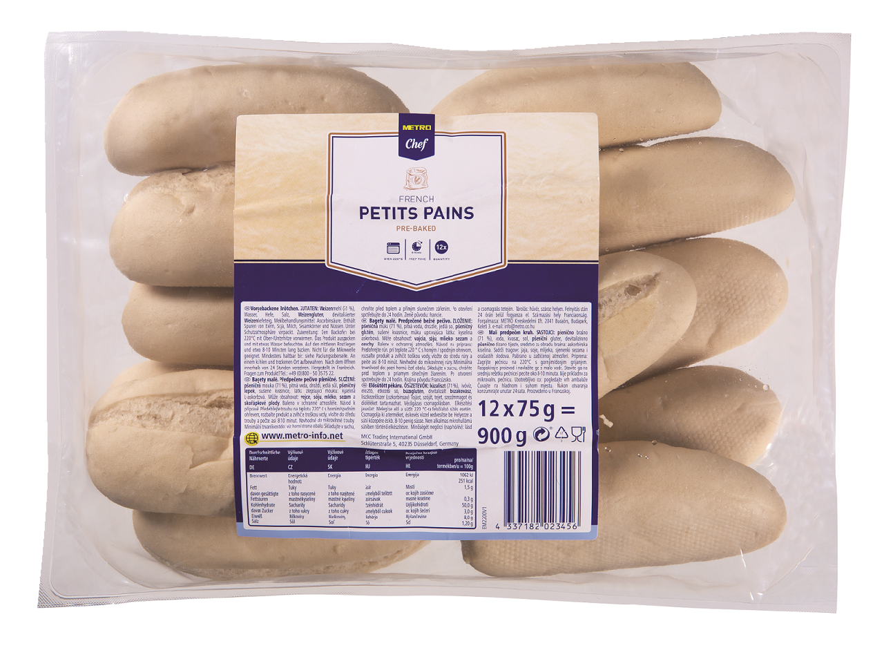 METRO Chef Bagety svetlé mini 12 x 75 g