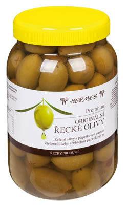 DMHERMES Olivy zelené s paprikou 600 g