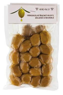 DMHERMES Olivy zelené s mandľou 2 x 150 g