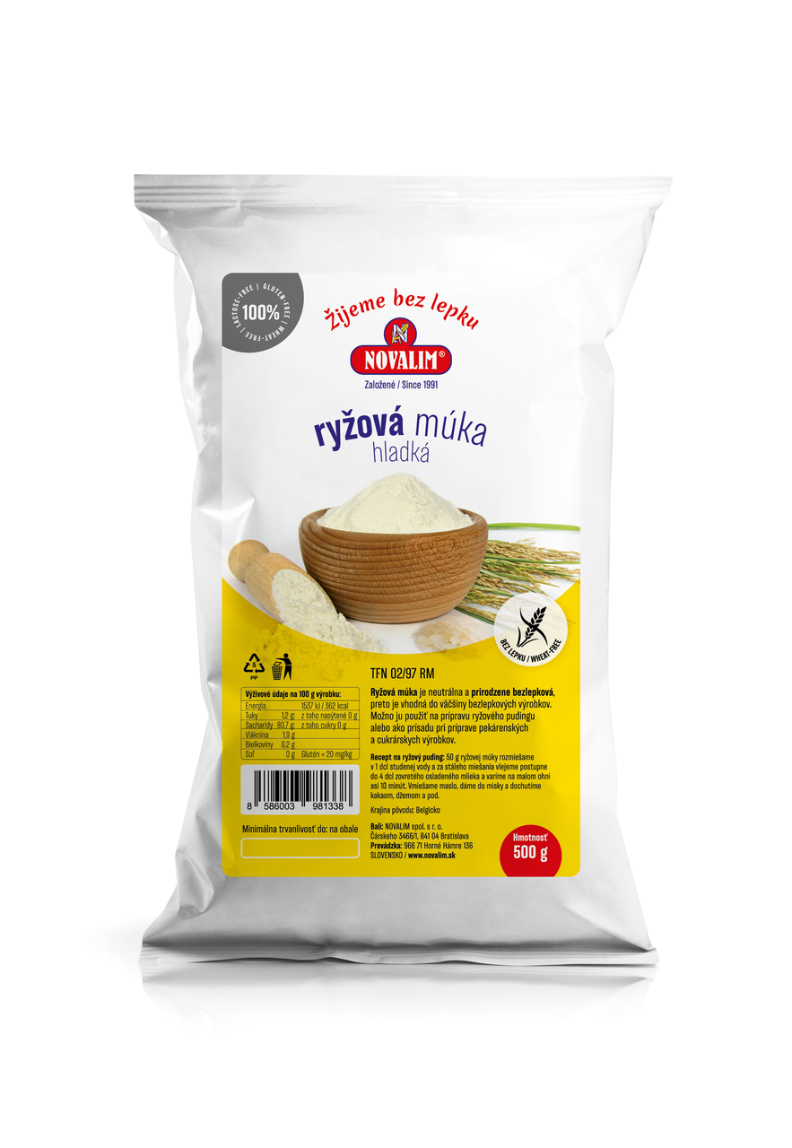 NOVALIM Ryžová múka hladká 500 g