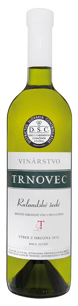 TRNOVEC Rulandské šedé výber z hrozna 750 ml