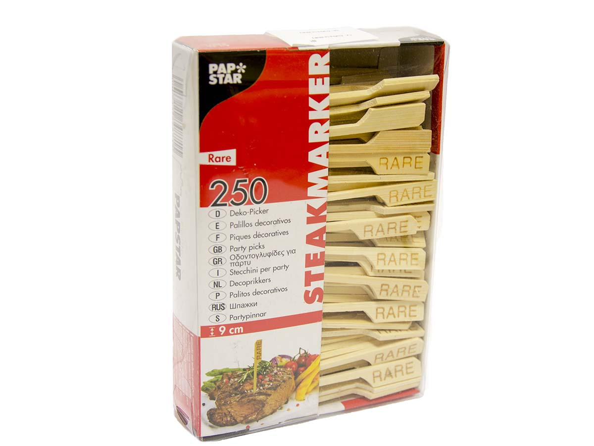 PAPSTAR Napichovadlo na steaky Rare 9 cm 250 ks