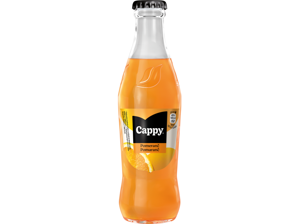 Cappy nektár pomaranč 48 % 24 x 250 ml vratná fľaša SKLO
