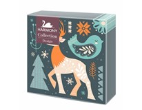 Harmony obrúsky papierové Orange Reindeer 3-vrstvové 24x24cm 1x1 ks
