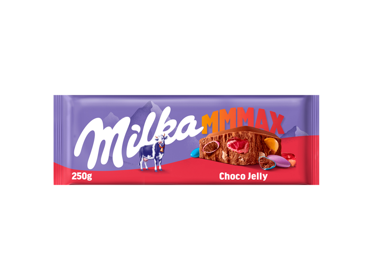Milka Mmmax tabuľková čokoláda choco jelly 250 g