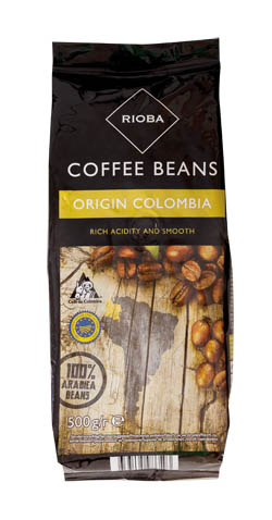 RIOBA Colombia káva zrnková 500 g