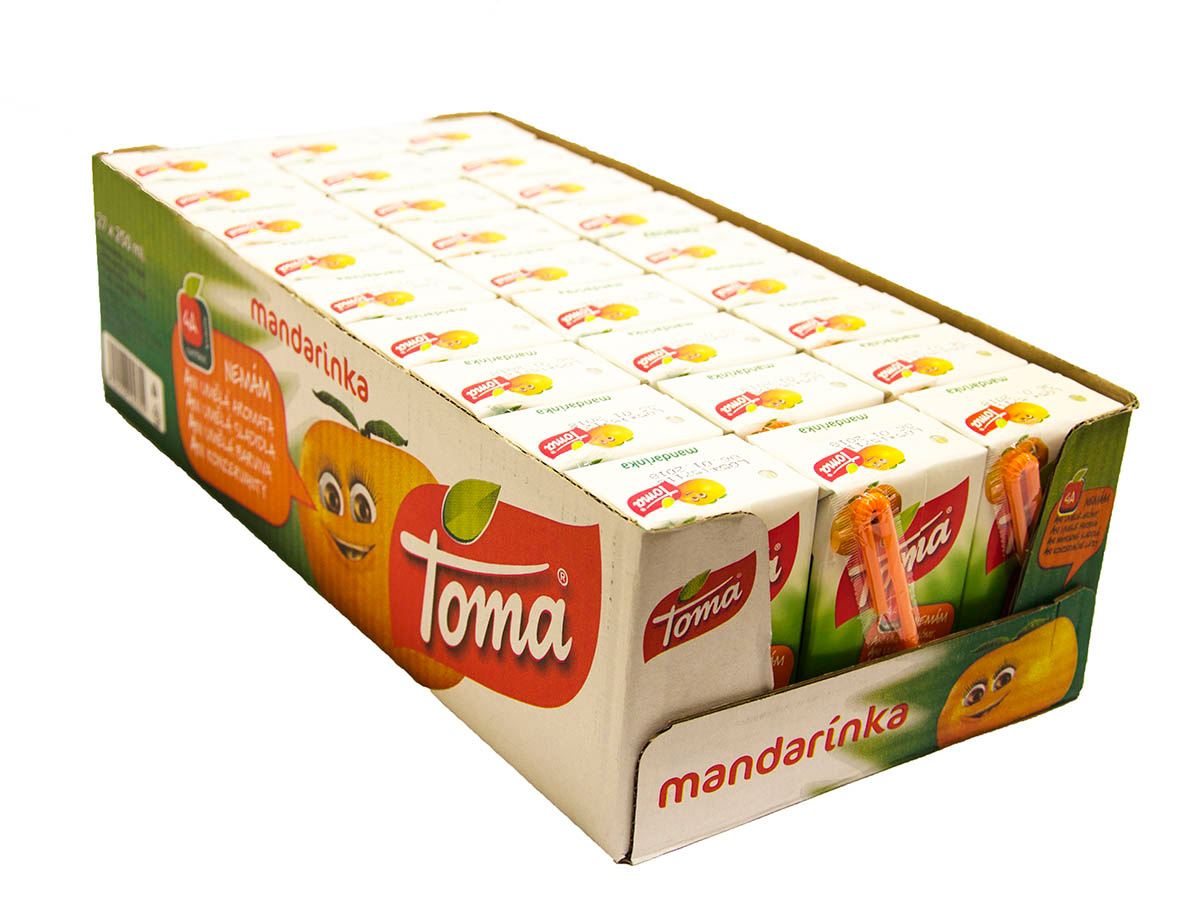 Toma nektár mandarinka 27 x 250 ml tetrapak