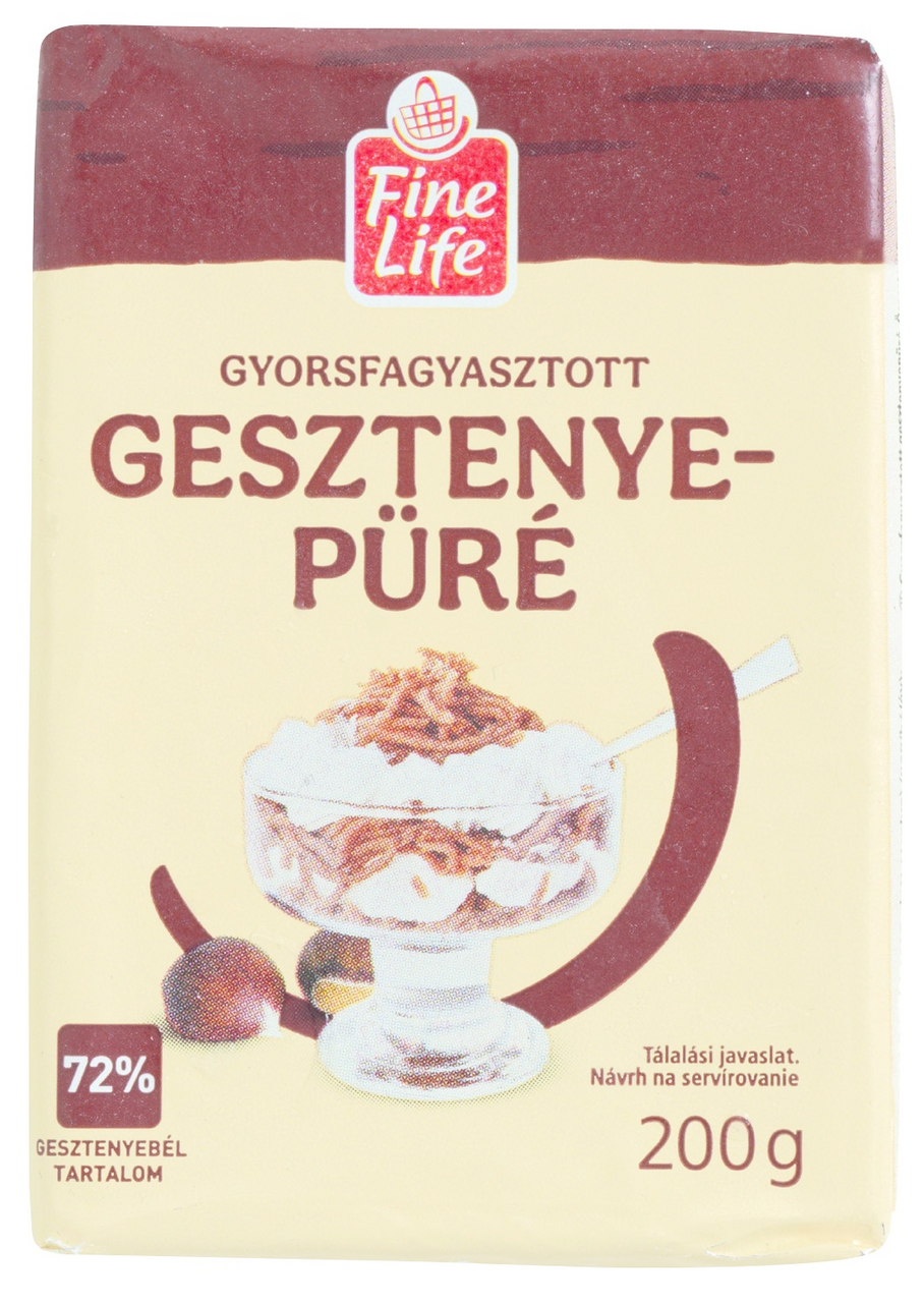 Fine Life Gaštanové pyré mraz. 200 g
