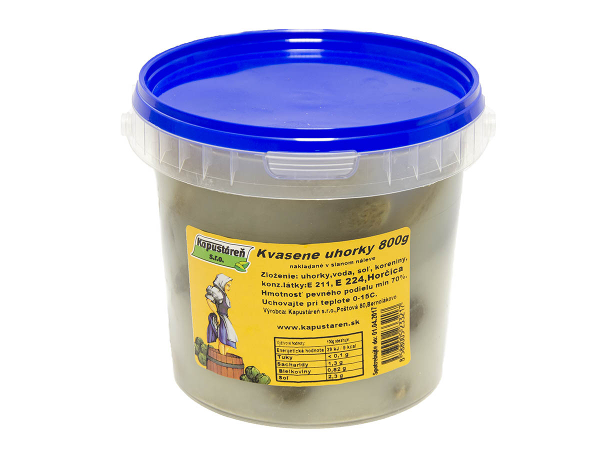 Uhorky kvasené SK 800 g