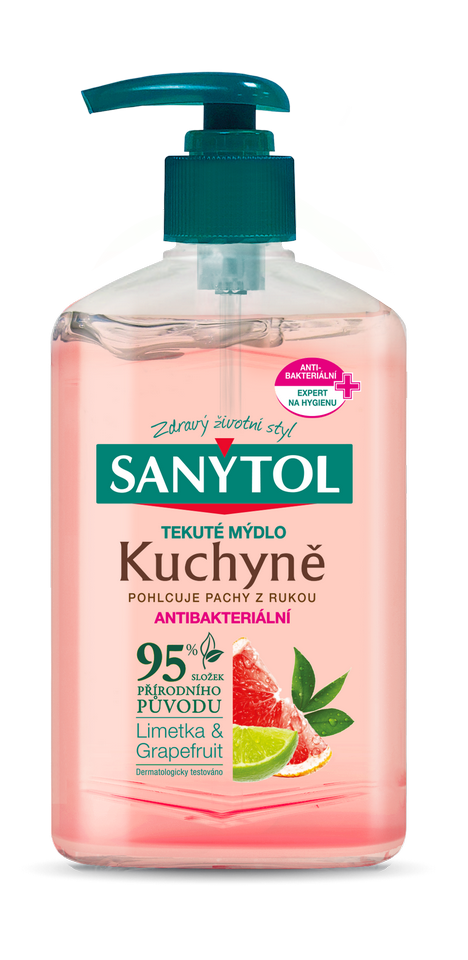 SANYTOL Antibakteriálne mydlo do kuchyne 250 ml
