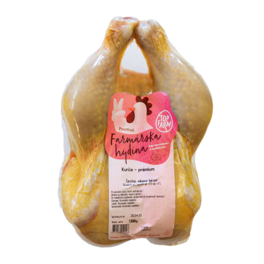 TOP-FARM Kukuričné kurča z voľného výbehu SK chlad. váž. cca 1,5-2 kg/ks