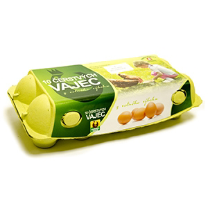 Vajcia z voľného výbehu M,L chlad. 10 ks