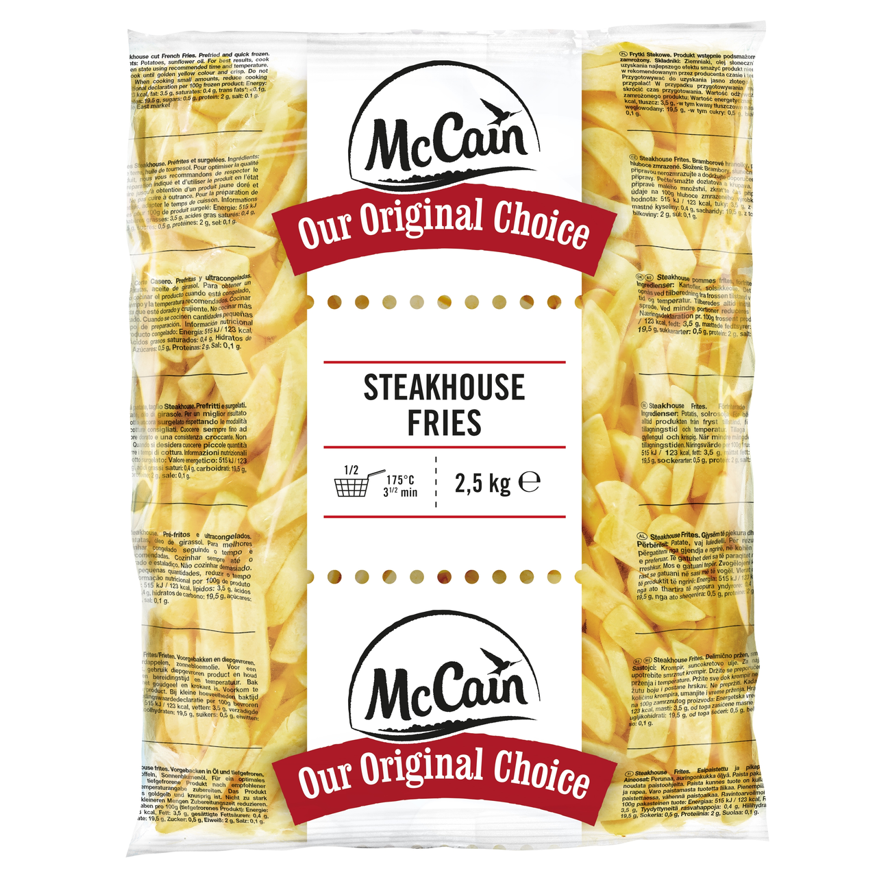 McCain Steakhouse Fries hranolky mraz. 2,5 kg