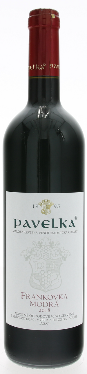 Pavelka Frankovka modrá výber z hrozna 750 ml