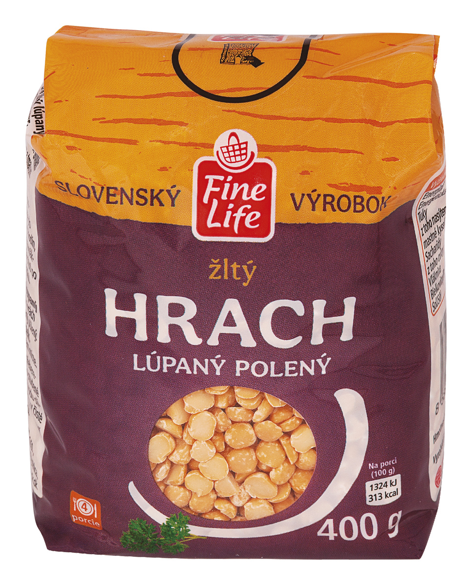 Fine Life Hrach žltý polený slovenský 400 g