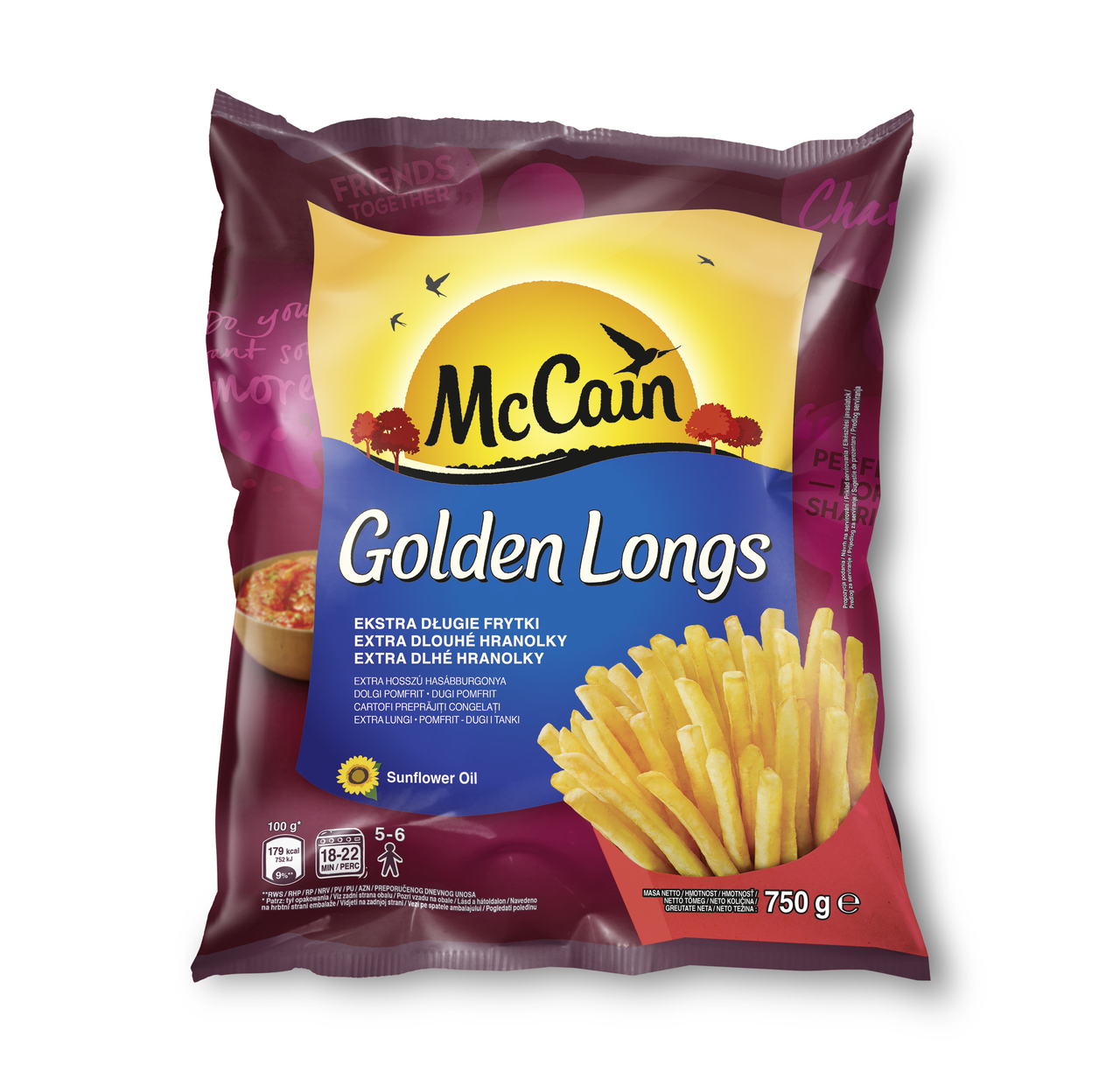 McCain Golden Longs hranolky mraz. 750 g