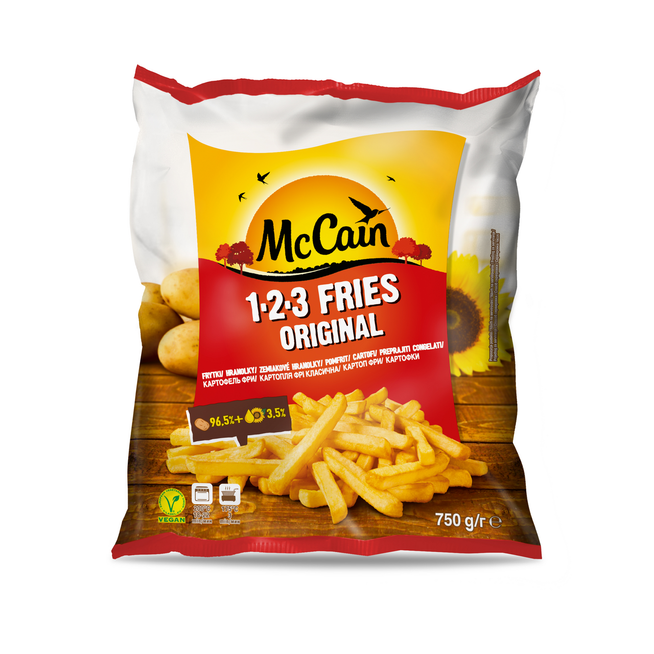 McCain 123 Fries Original hranolky mraz. 750 g