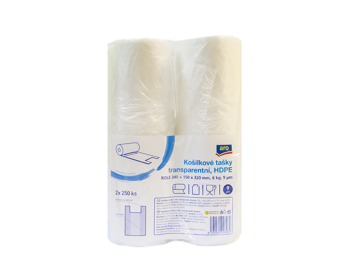aro Tašky košieľkové rolka 6 kg 2 x 250 ks 