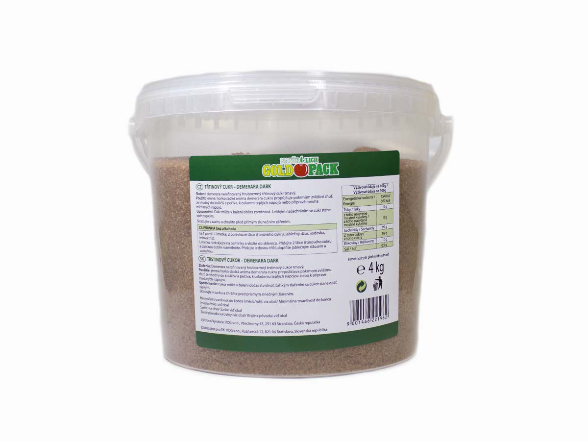 VOG Trstinový cukor dark 4 kg