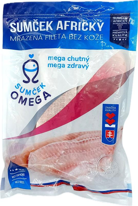 Sumček africký filety bez kože mraz. 1 kg