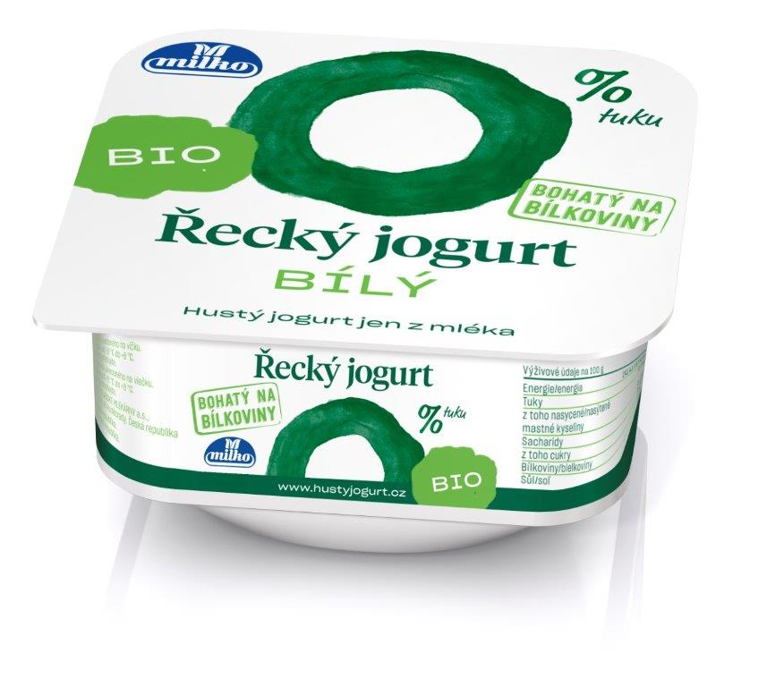 milko Grécky jogurt 0% tuku biely BIO chlad. 130 g