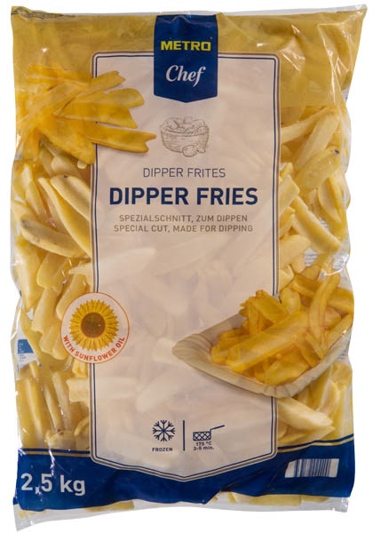 METRO Chef Hranolky Dippers mraz. 2,5 kg
