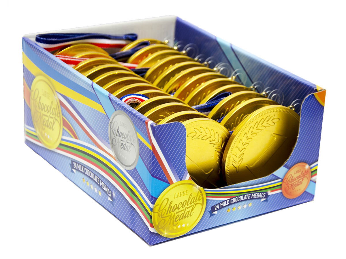 CHOCOLAND Čokoládová medaila s trikolórou 24 x 23 g